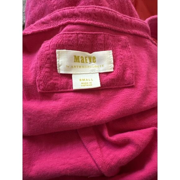 Anthropologie Maeve Callie Button Side Tank Top Size Small Pink - Picture 5 of 5